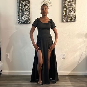 Black Open Dress Shorts New M